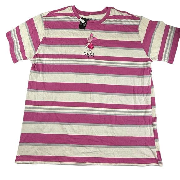 Disney Winnie the Pooh Piglet Striped T-Shirt BoxLunch Exclusive - Picture 1 of 8